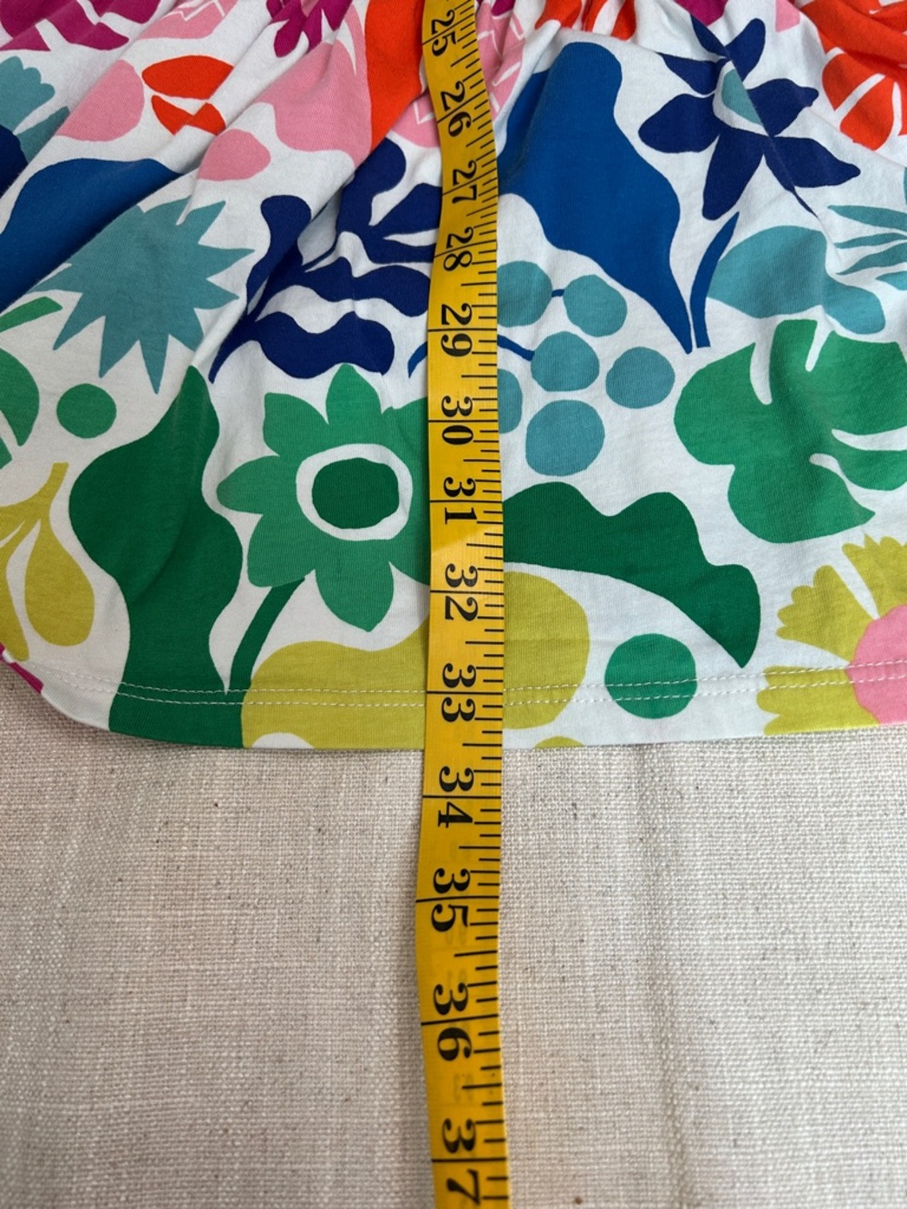 Mini Boden Dress Kids 8/9 Tropical Floral Summer Tiered Vibrant Crossback Beach - Picture 11 of 14